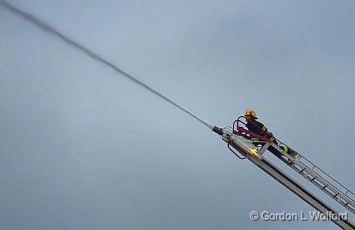 Water Cannon Firing_17605.jpg - Photographed at Smiths Falls, Ontario, Canada.